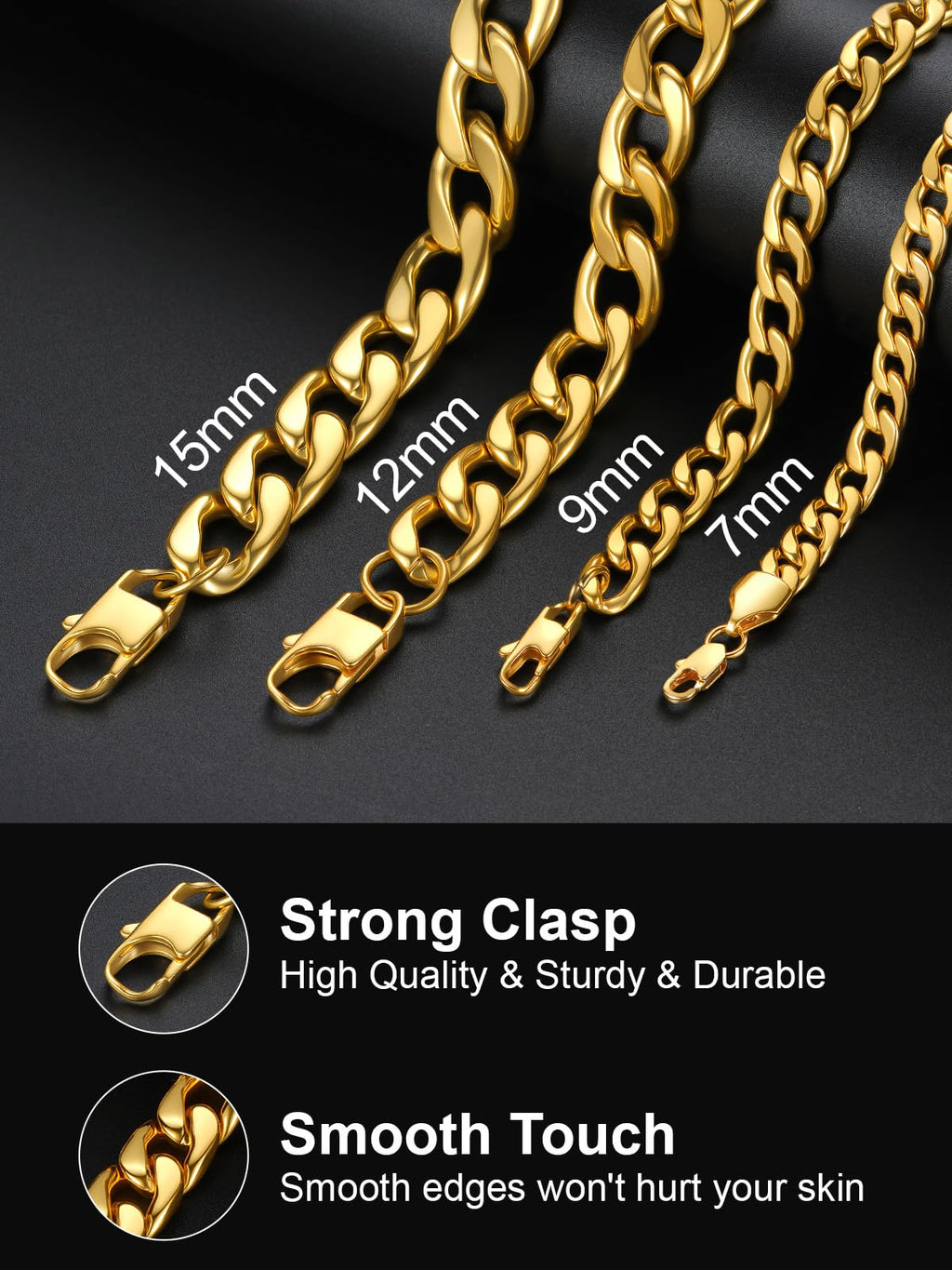 Cuban Link Chain Stainless Steel Necklace Q881