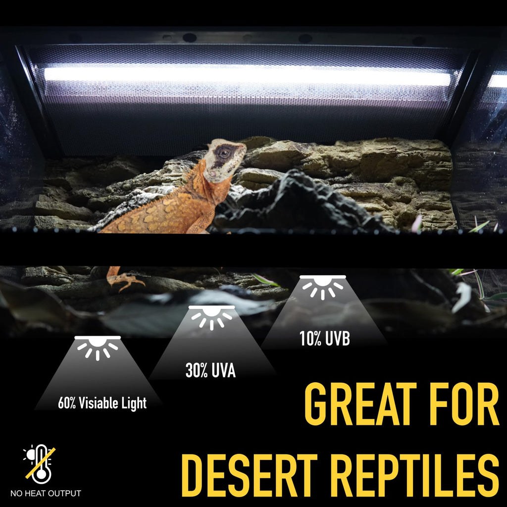 24W T5 10.0 UVB Reptile Light Fixture and Tube Kit K54398