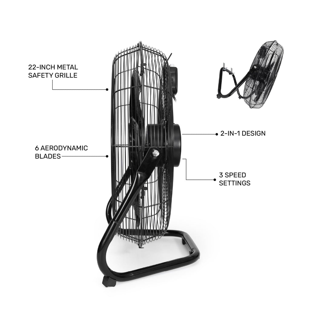 20” Industrial Floor Fan High Velocity Air Circulator C786