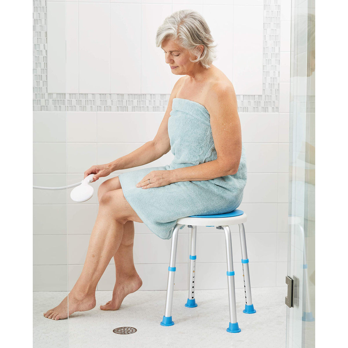 Swivel Shower Stool With Padded Seat B55204