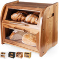 Acacia Wooden Bread Box G88150