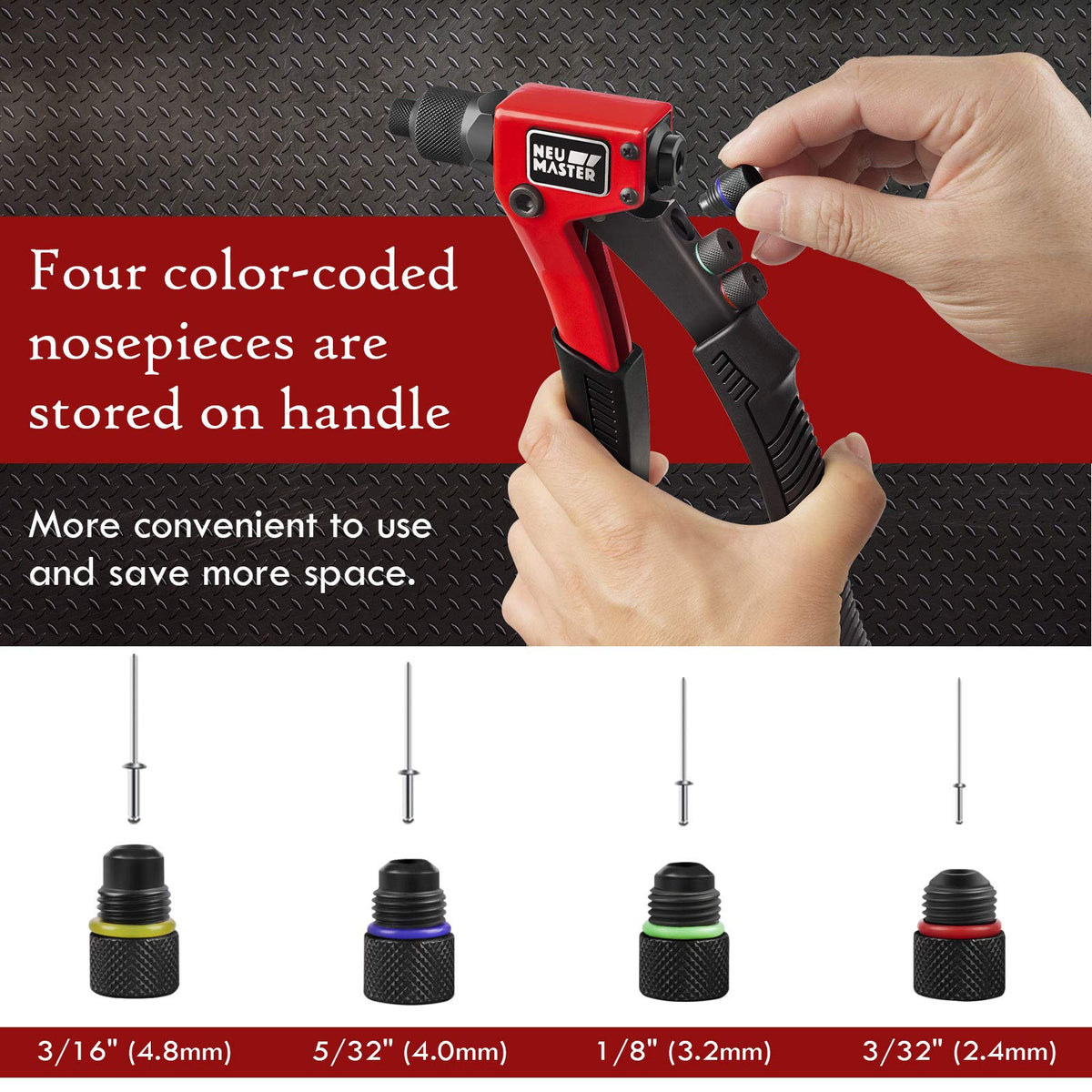 Rivet Gun Tool Kit with 200 Rivets T848086