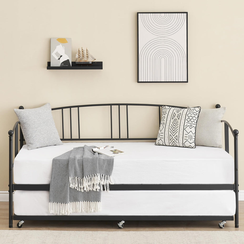 Twin Metal Daybed with Trundle L977