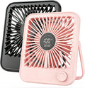 2 Pack Small Rechargeable Quiet Portable Desk Fan Q205081