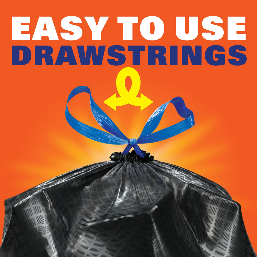 13 Gal Black Kitchen Trash Bags 80ct A3952