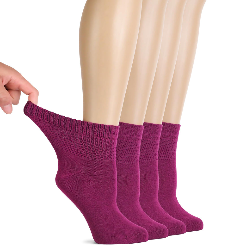Bamboo Seamless Ankle Socks D390