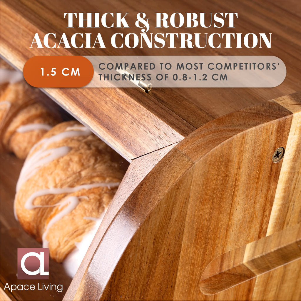 Acacia Wooden Bread Box G88150