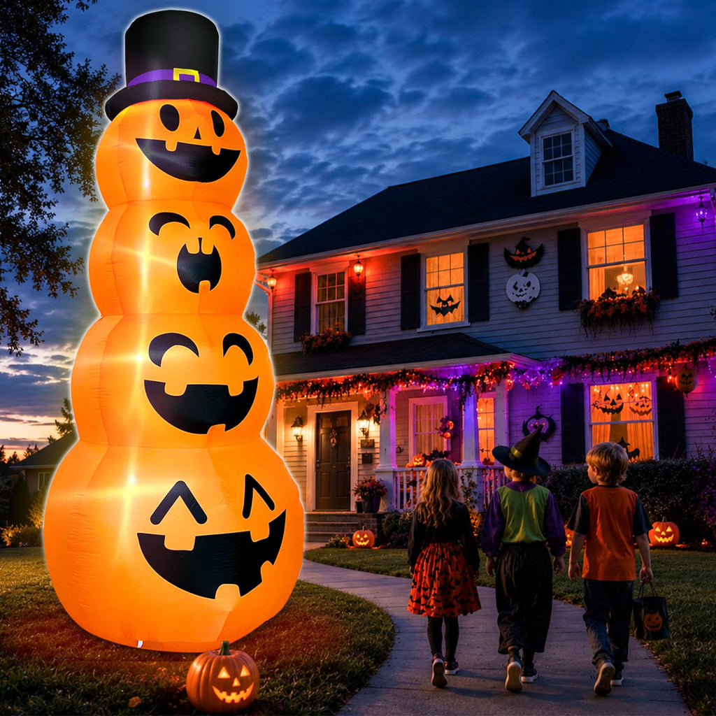 12FT Giant Witch Pumpkin Halloween Inflatables H69402