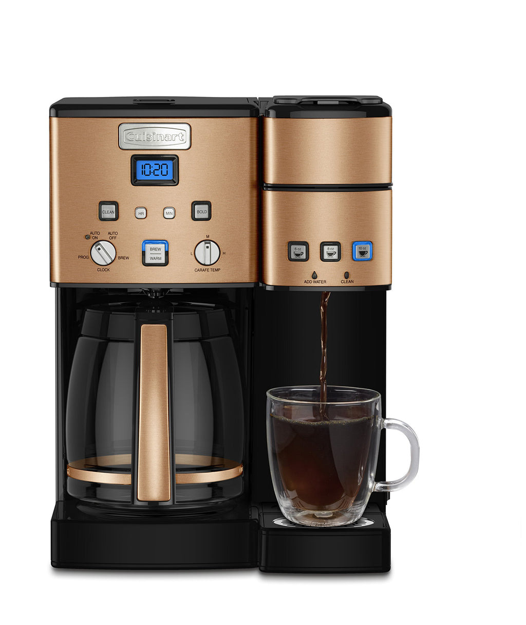 Single Serve + 12 Cup Stainless Steel Coffee Maker K10733