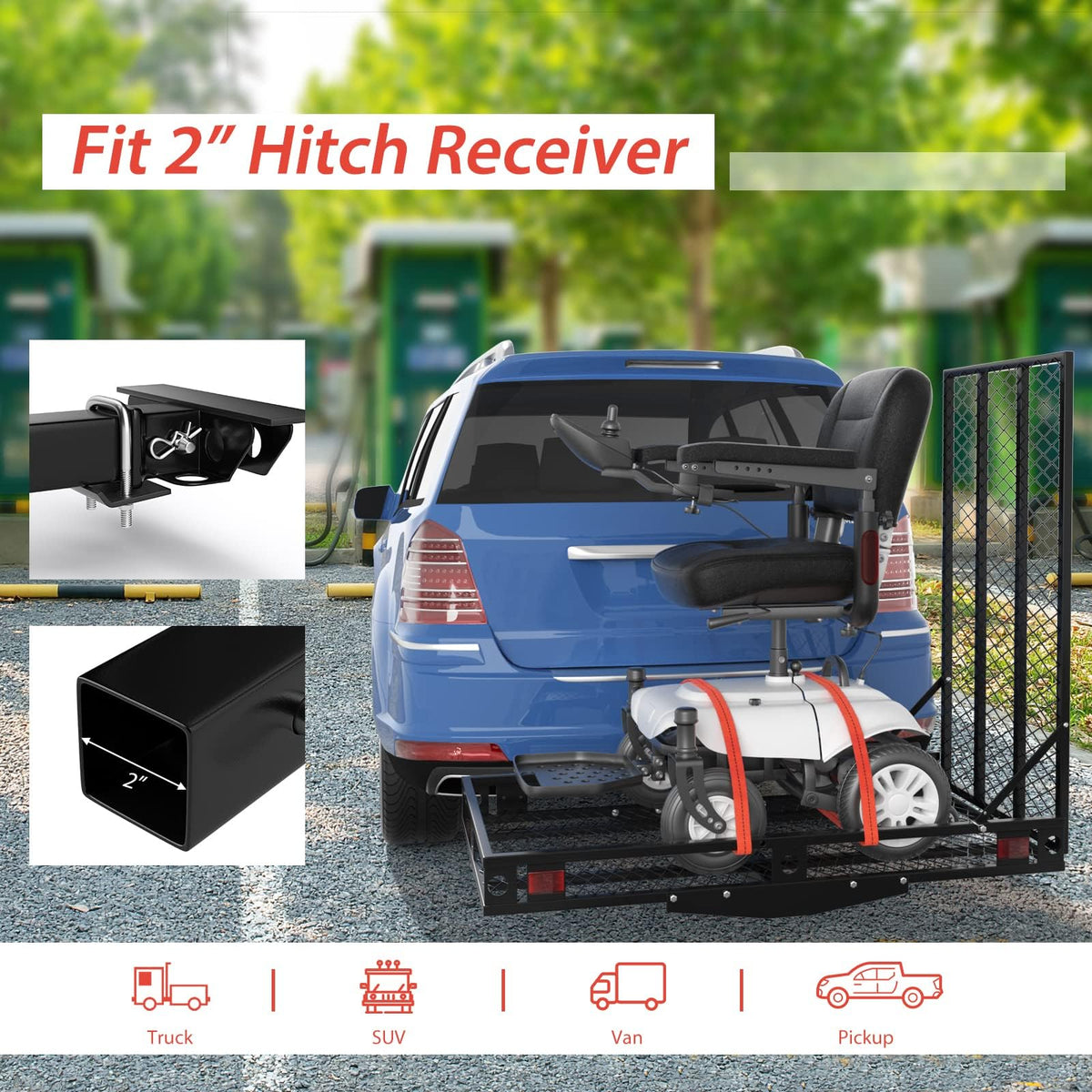 Hitch Cargo Carrier with Ramp Z385817