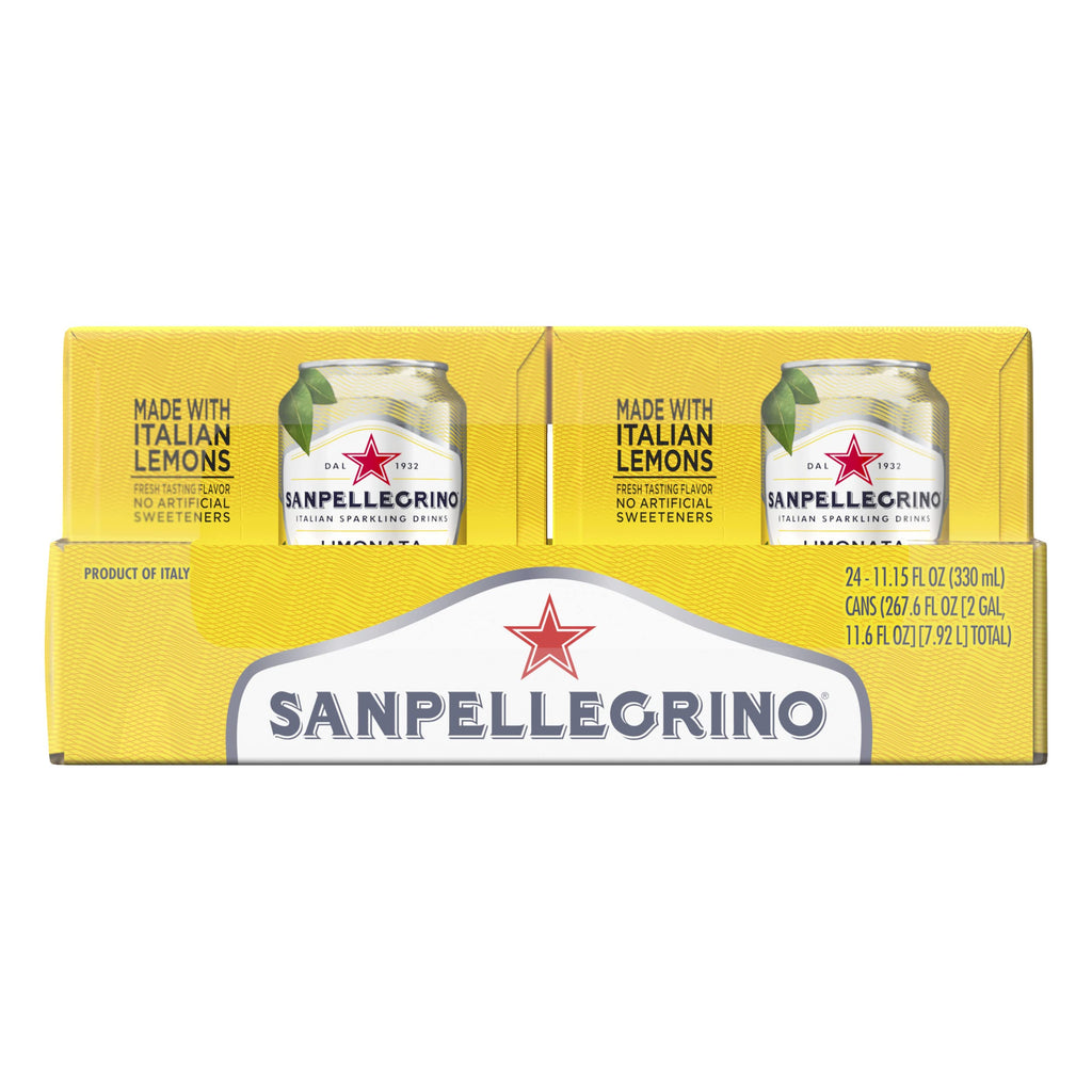 Italian Sparkling Lemon Beverage 24 Pack of 11.15 Fl Oz Cans C328704