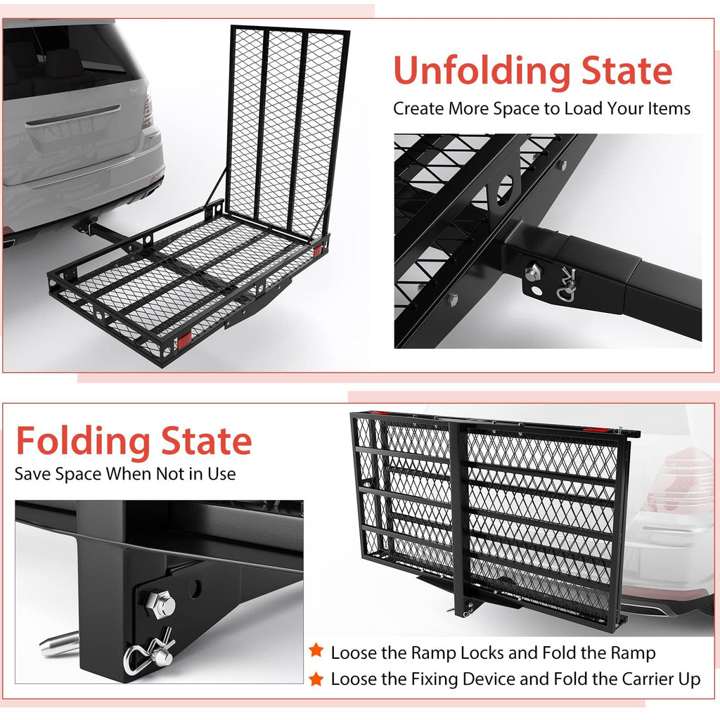Hitch Cargo Carrier with Ramp Z385817
