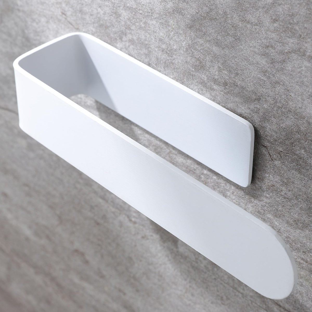 White Adhesive Towel Rack N26710