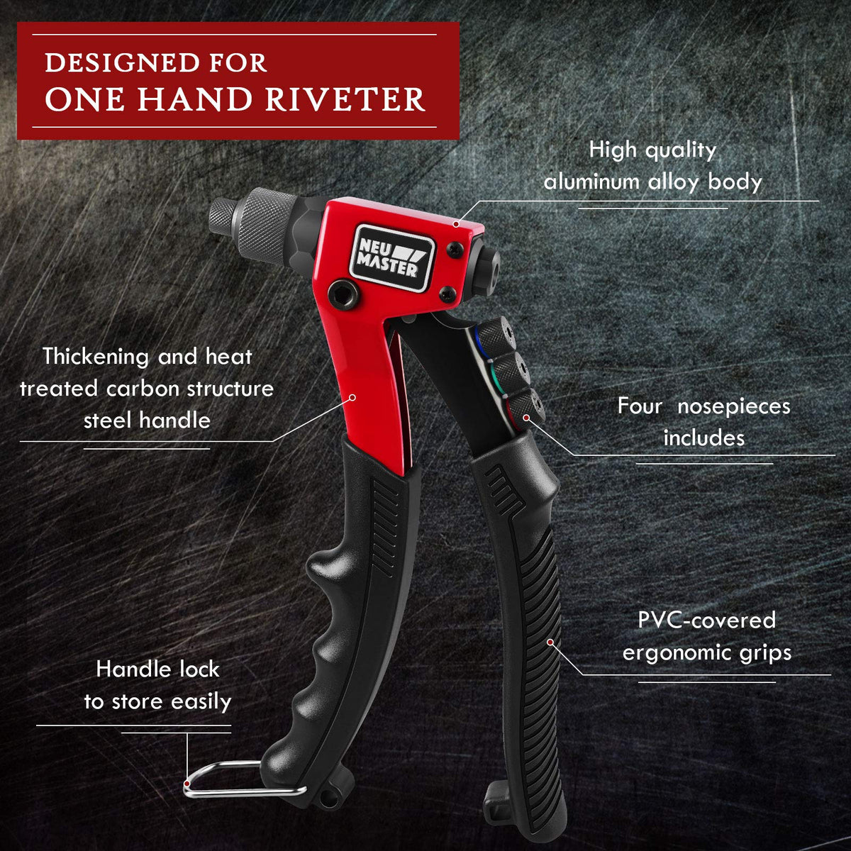 Rivet Gun Tool Kit with 200 Rivets T848086