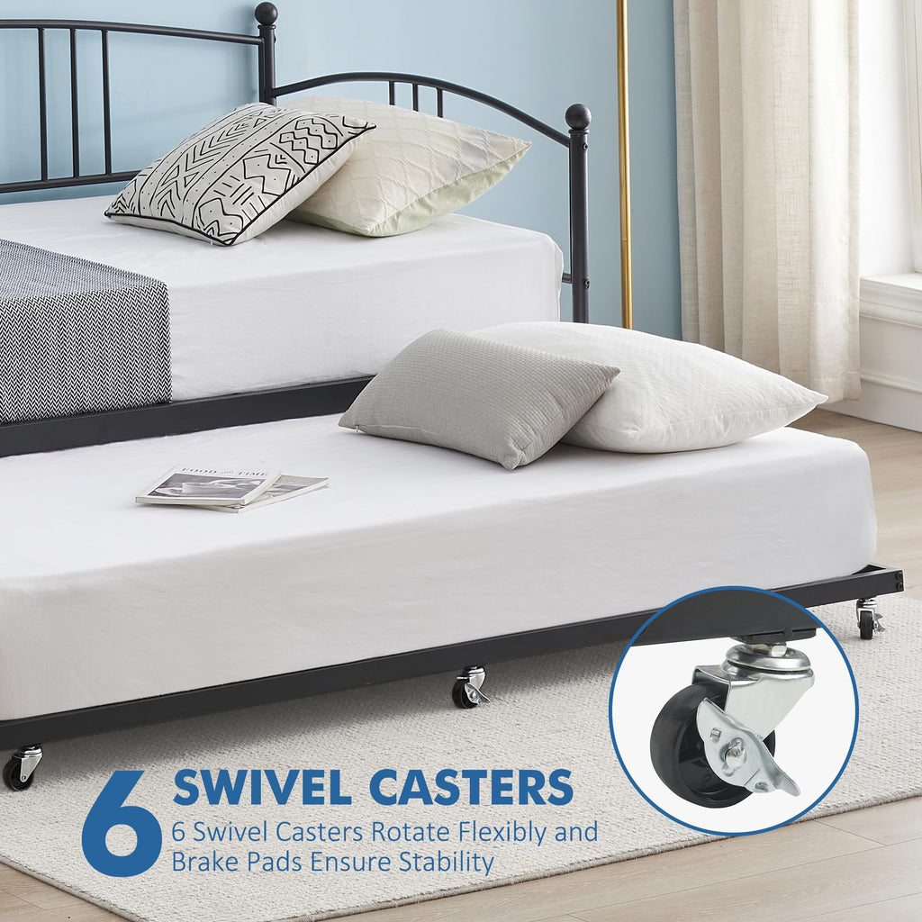 Twin Metal Daybed with Trundle L977