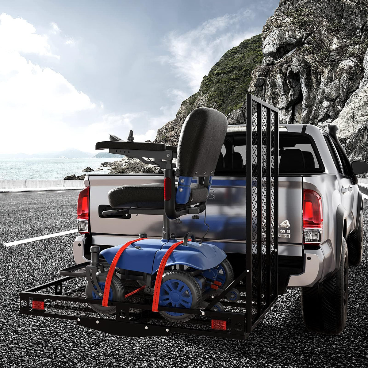 Hitch Cargo Carrier with Ramp Z385817