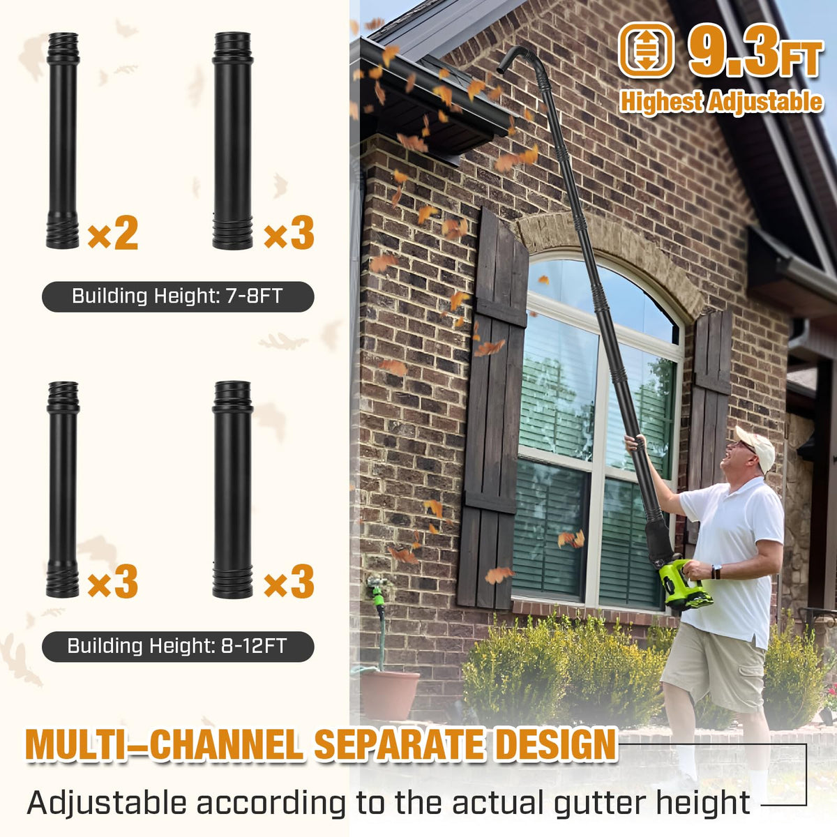 Leaf Blower Attachment with Reflector Z353