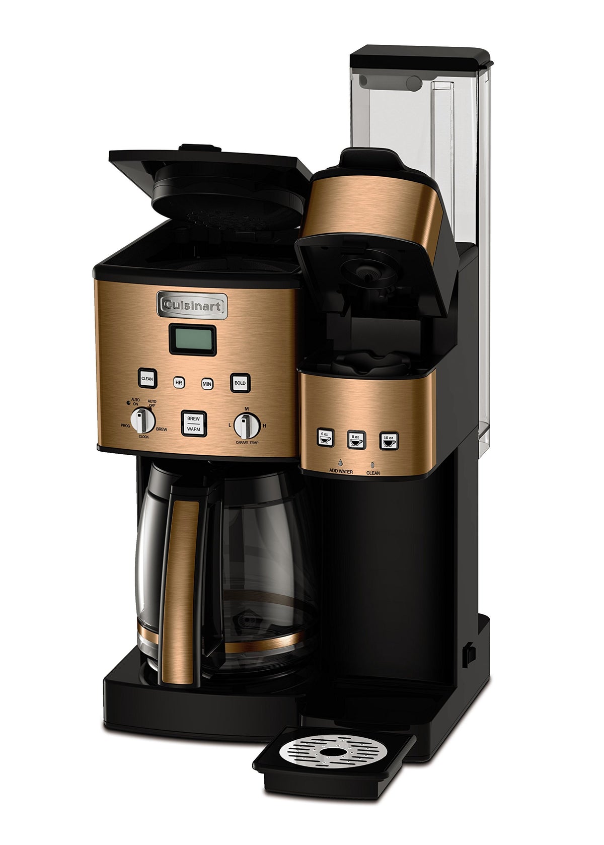 Single Serve + 12 Cup Stainless Steel Coffee Maker K10733