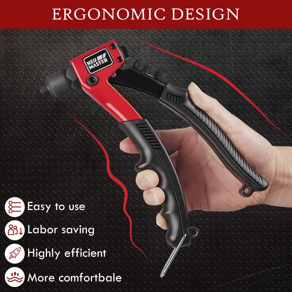 Rivet Gun Tool Kit with 200 Rivets T848086