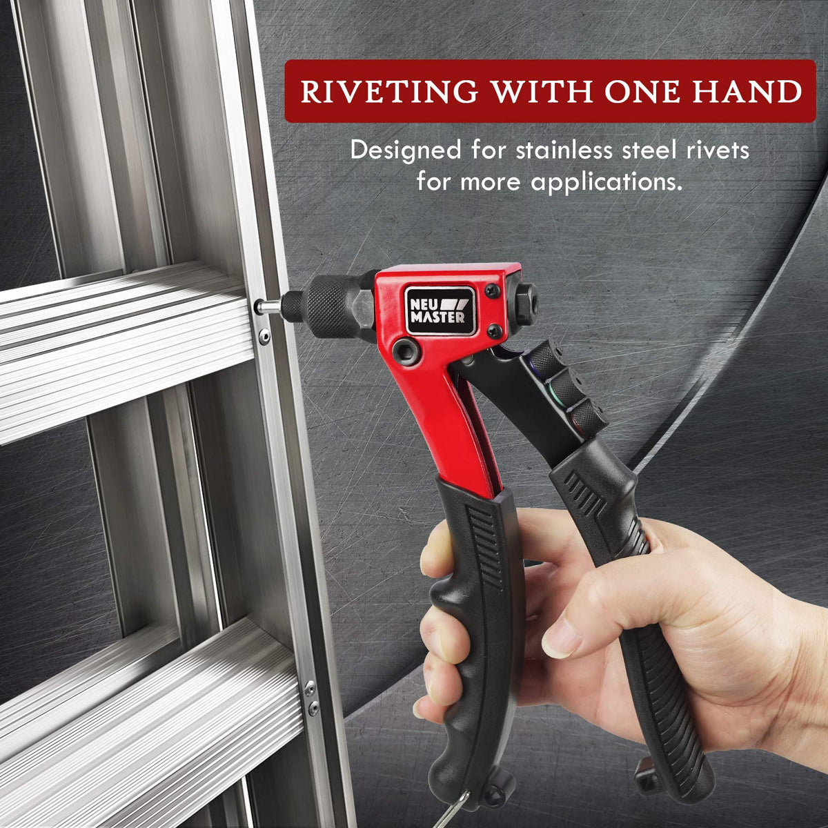 Rivet Gun Tool Kit with 200 Rivets T848086