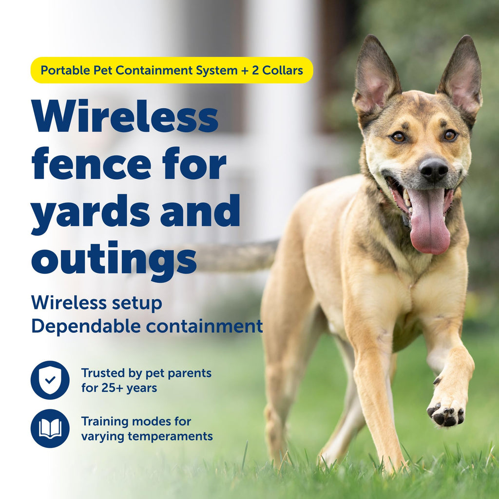 Wireless Fence, 2 Dog, Up to 3/4 Acre Q6791