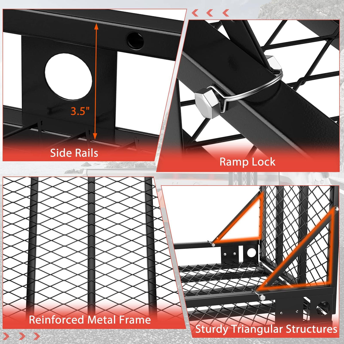 Hitch Cargo Carrier with Ramp Z385817