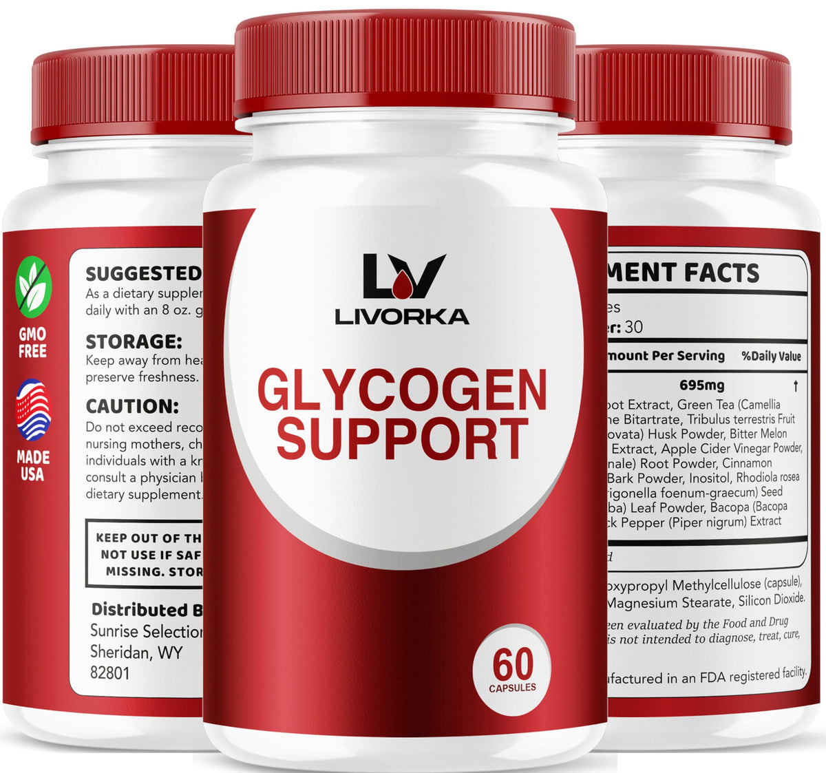 3 Pack Glycogen Capsules 90 Capsules Y923101