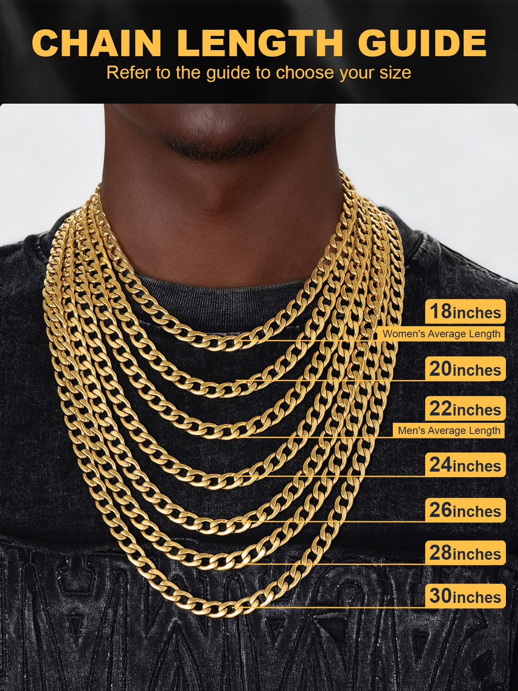 Cuban Link Chain Stainless Steel Necklace Q881