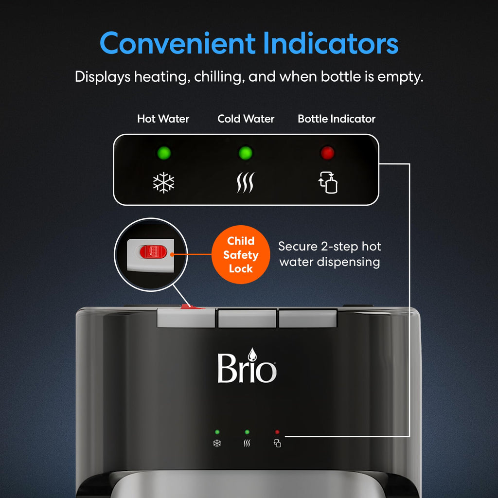 Bottom Loading Water Cooler Dispenser for 5 Gallon Bottles Y36217