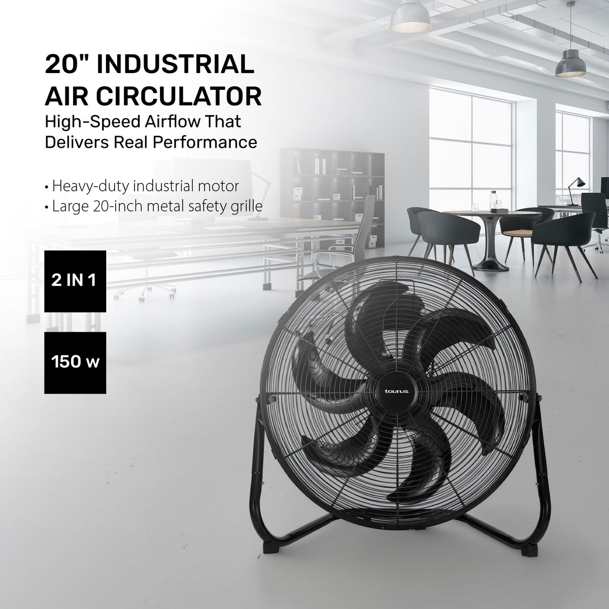 20” Industrial Floor Fan High Velocity Air Circulator C786