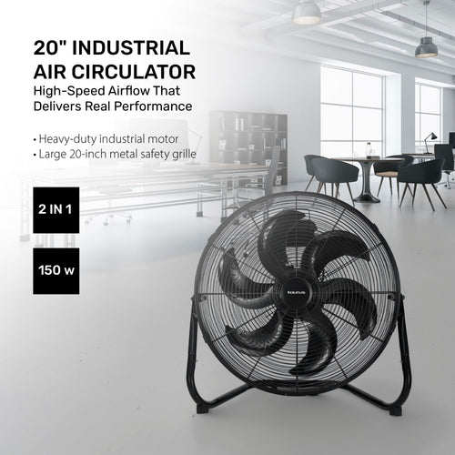 20” Industrial Floor Fan High Velocity Air Circulator C786