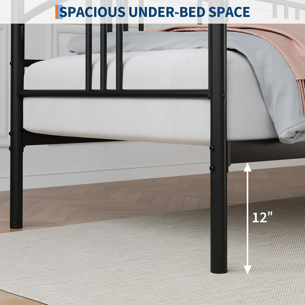 Twin Metal Daybed with Trundle L977