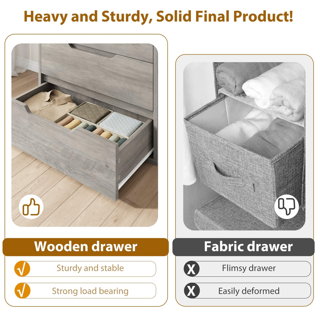 5 Drawer Vertical Dresser with Storage Z5933
