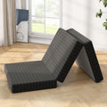 4 Inch Tri-Fold Twin Size Memory Foam Mattress with Washable Cover N41784
