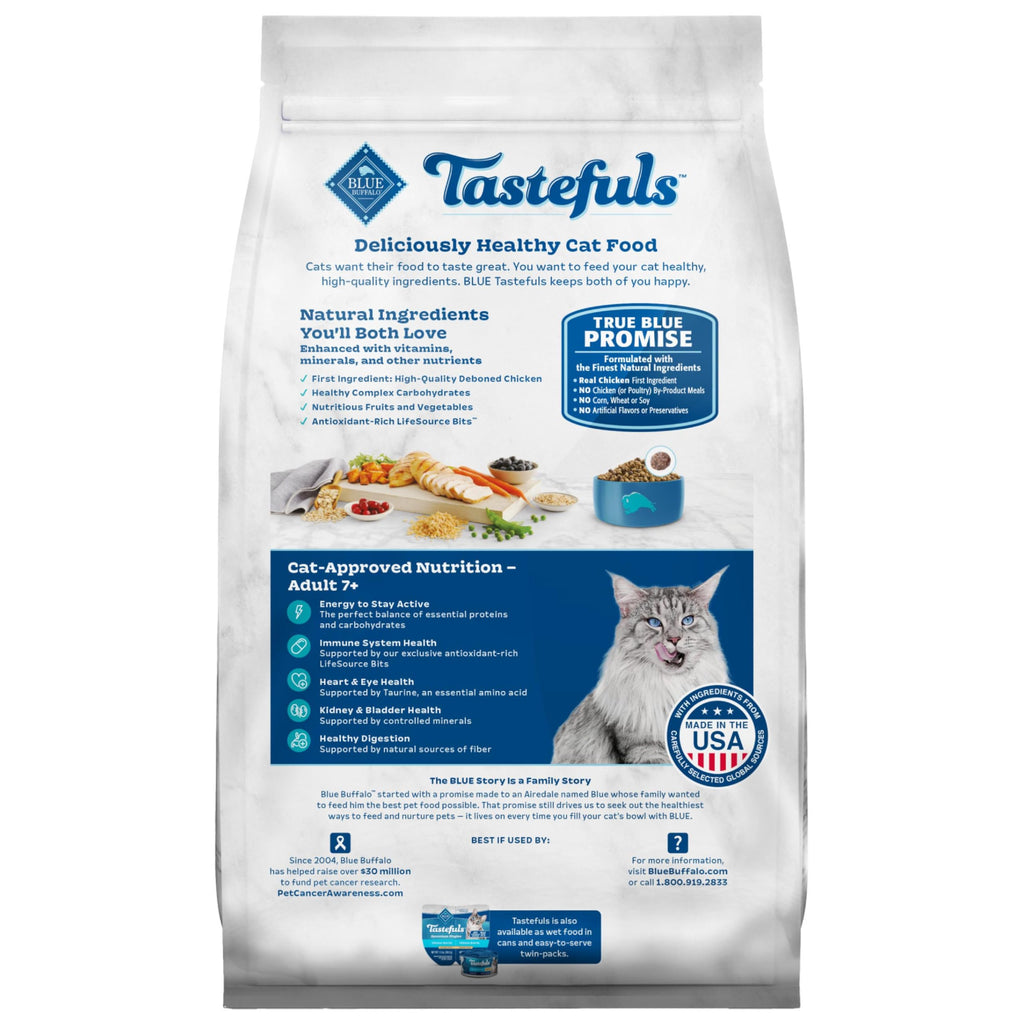 Chicken & Brown Rice Senior Dry Cat Food, 3 lb R849740