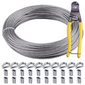 1/8 Stainless Steel Cable 200ft T316 Wire Rope with 8" Cutter S7710