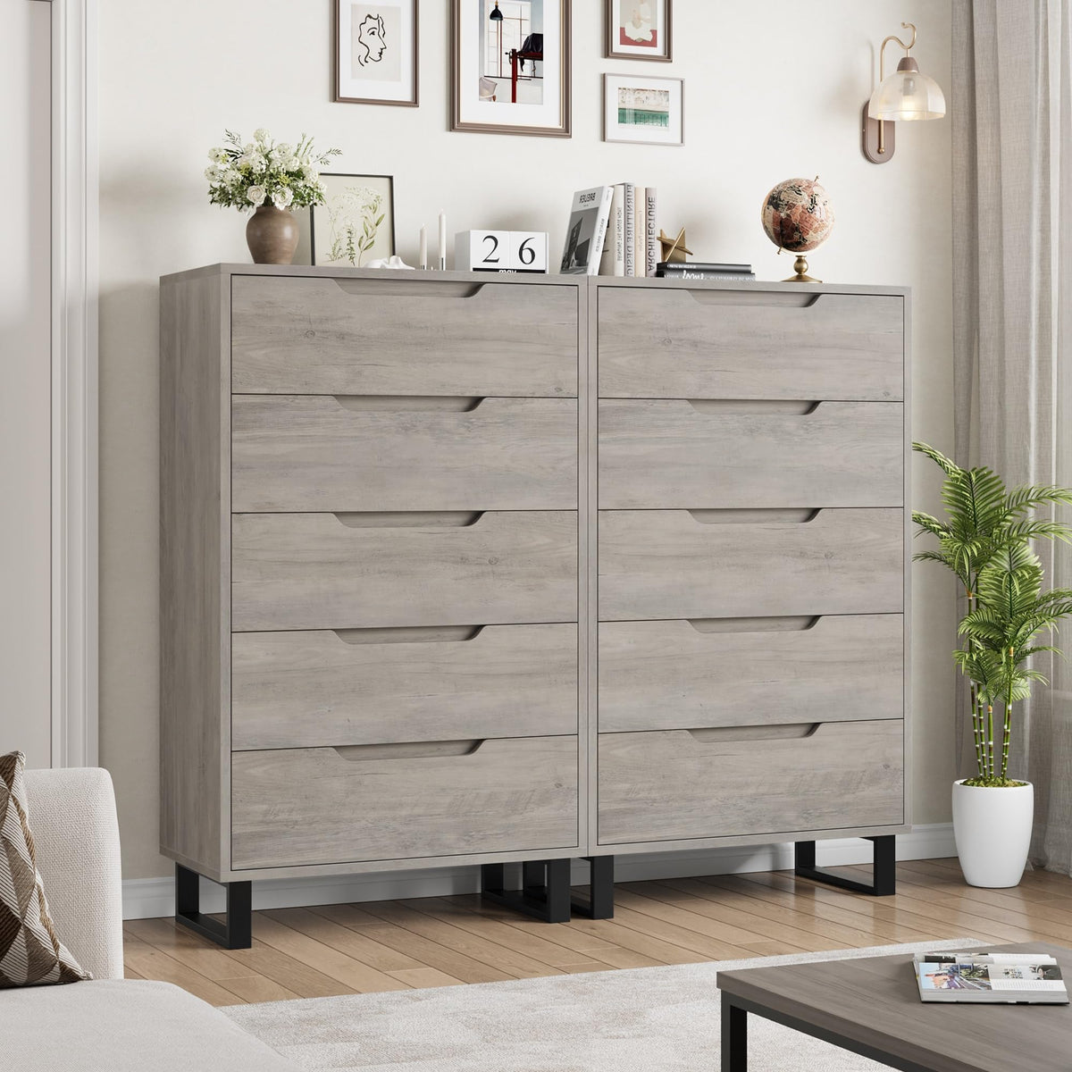 5 Drawer Vertical Dresser with Storage Z5933