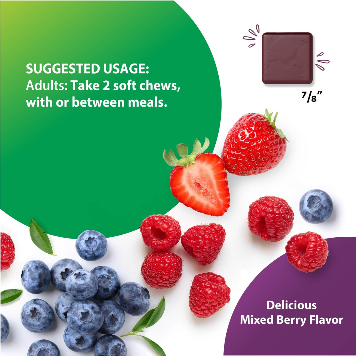 Beet Root Soft Chews Supplement 500 mg 60 Count X251