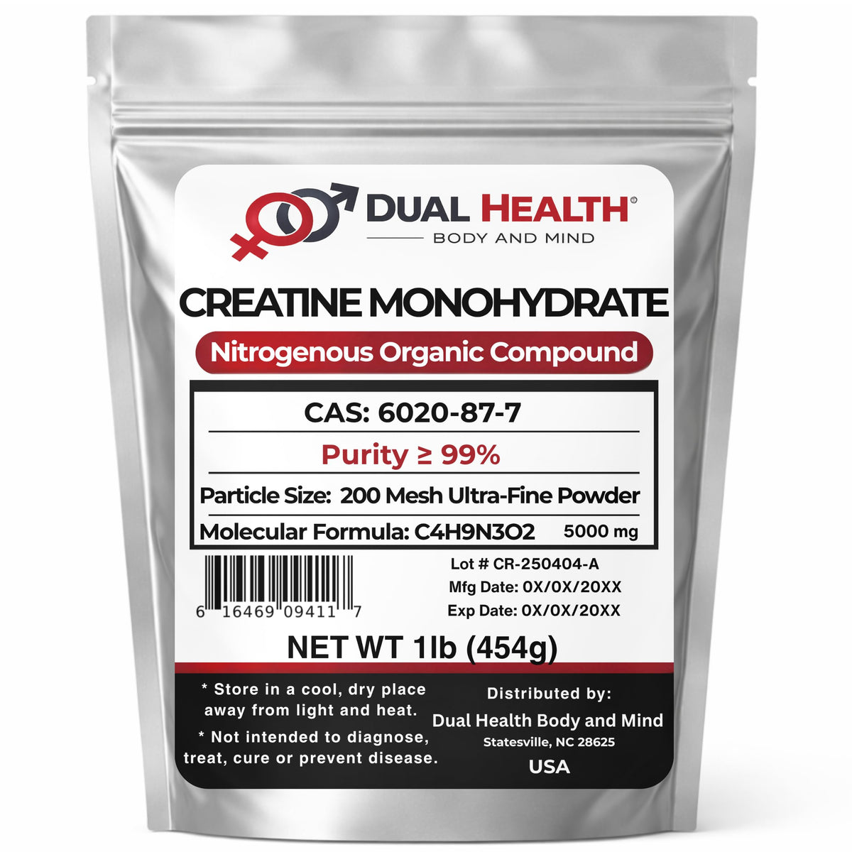 Micronized Creatine Monohydrate Powder 1 lb H724
