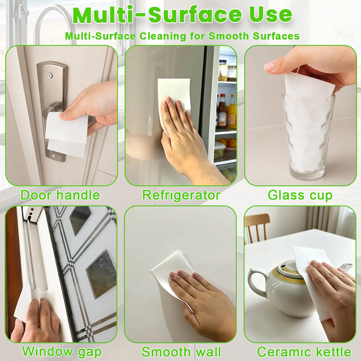 48 Pads 0.12cm Melamine Sponge Eraser Sheets W1557