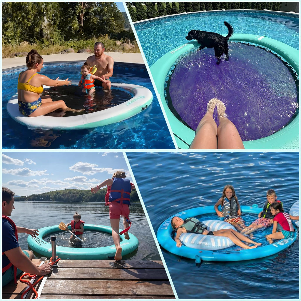 Inflatable Water Hammock Floating Ring O557