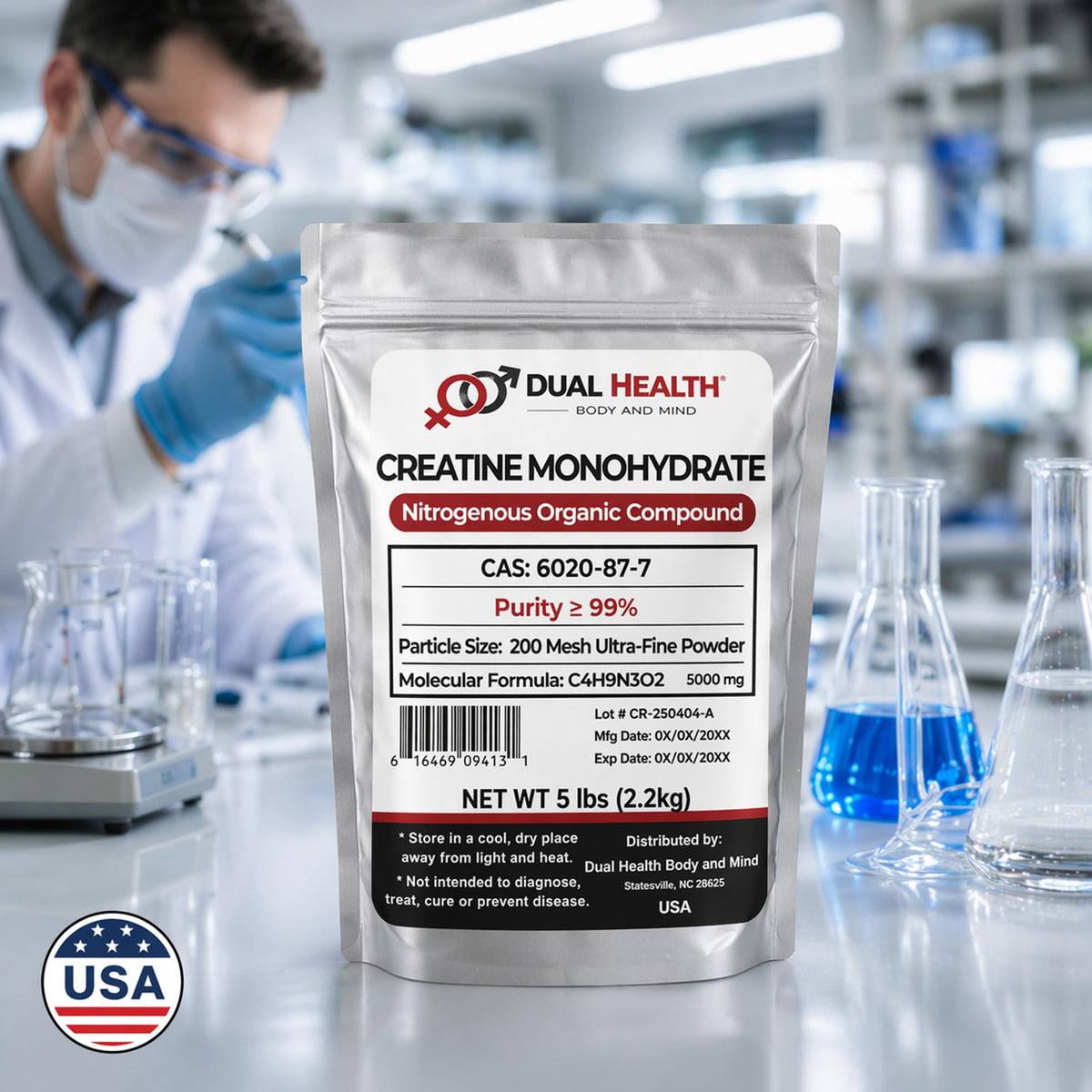 Micronized Creatine Monohydrate Powder 1 lb H724