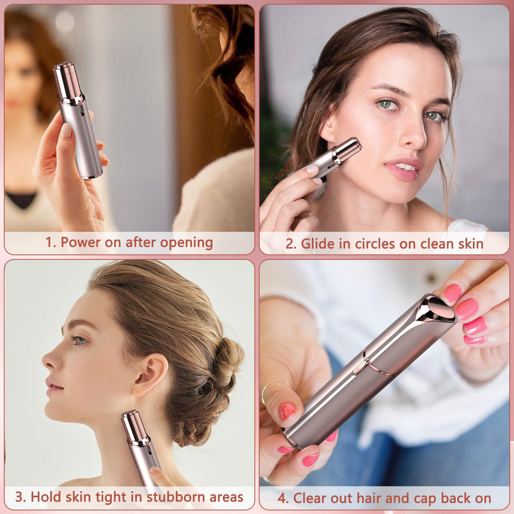 Electric Facial Hair Remover with Light Y479