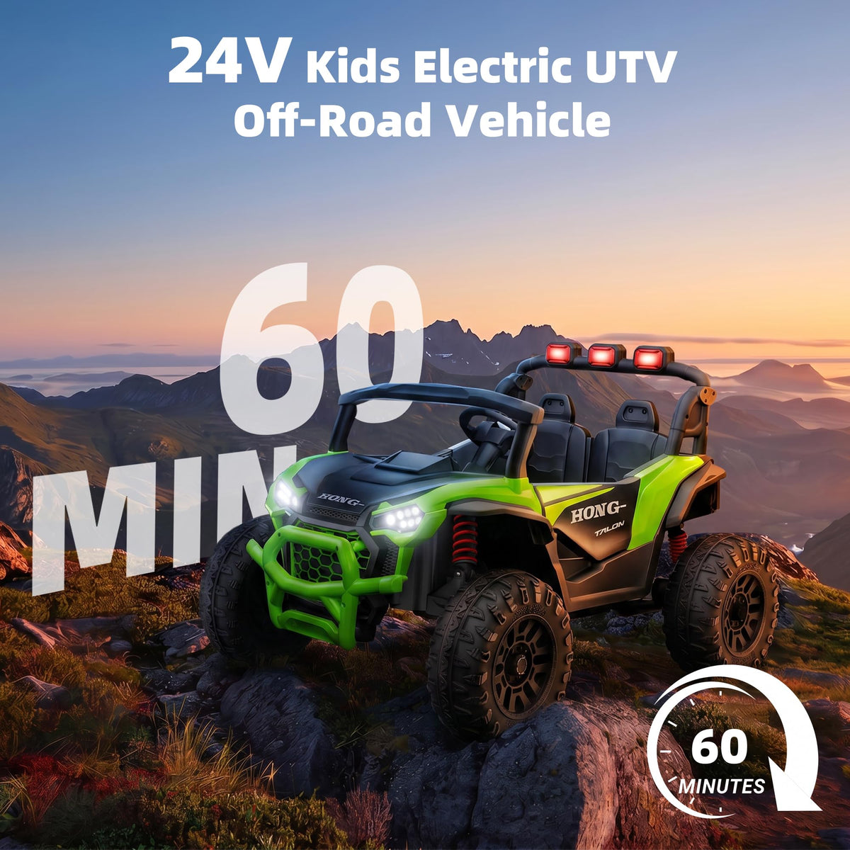 24V Two-Seater Kids UTV Off-Road Electric Car E91130