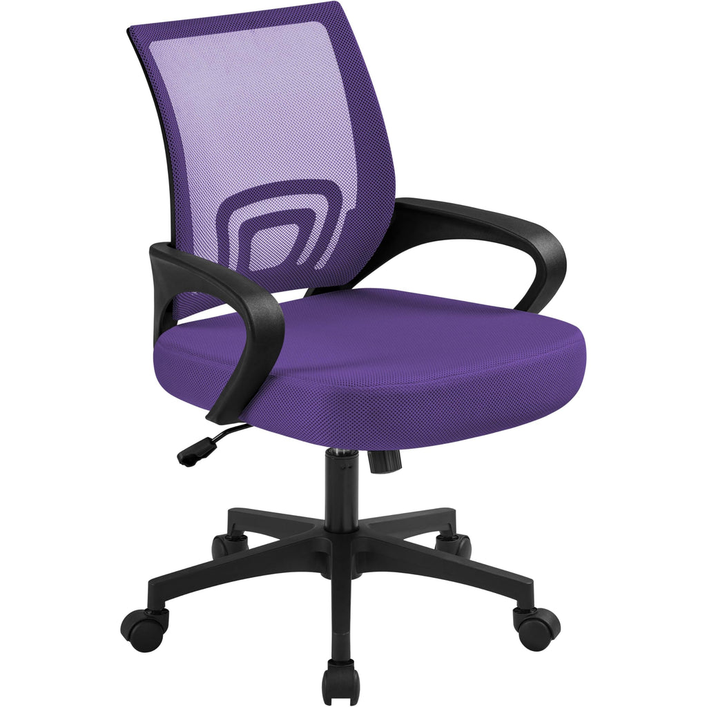 Purple Adjustable Swivel Mesh Office Chair N423156