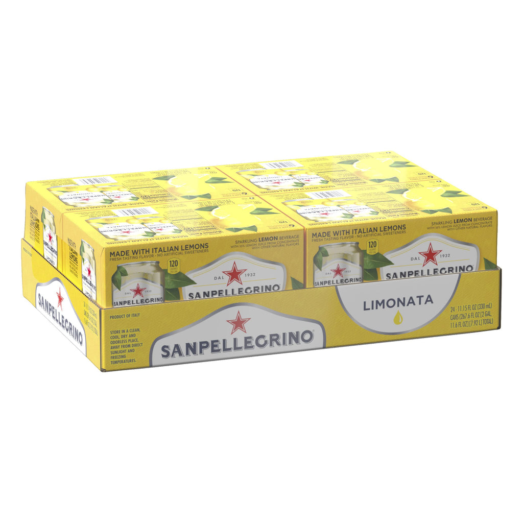 Italian Sparkling Lemon Beverage 24 Pack of 11.15 Fl Oz Cans C328704