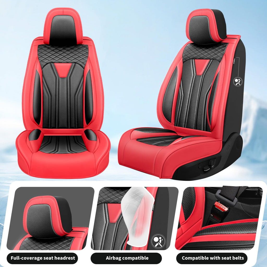 Red & Black Car Seat Covers H91281