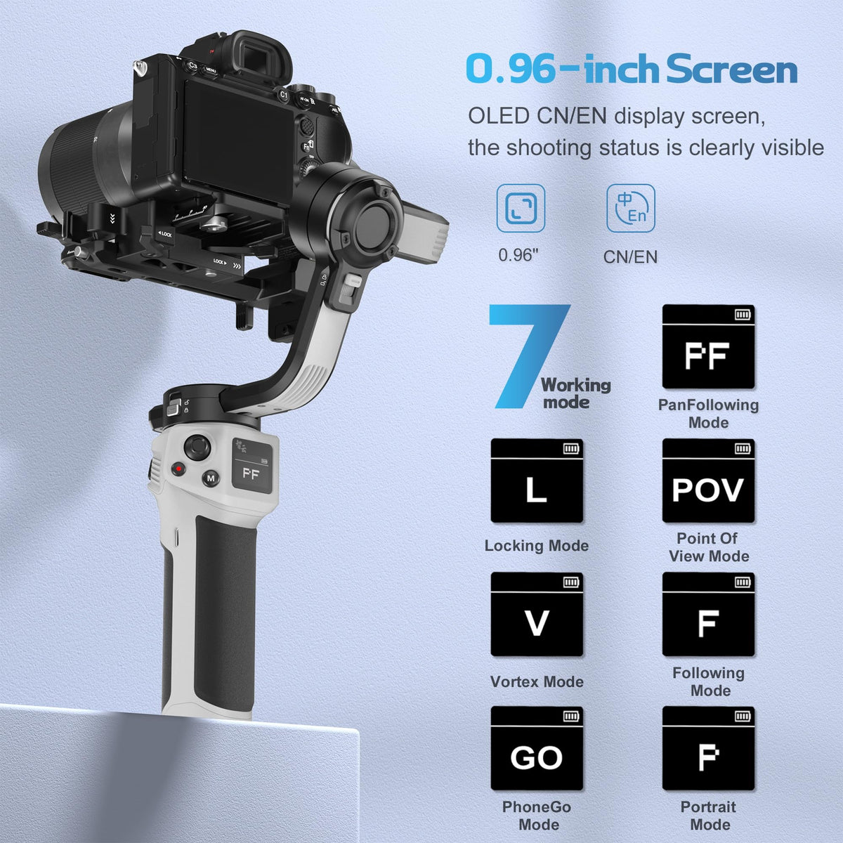 Lightweight 3-Axis Camera Gimbal Stabilizer F598