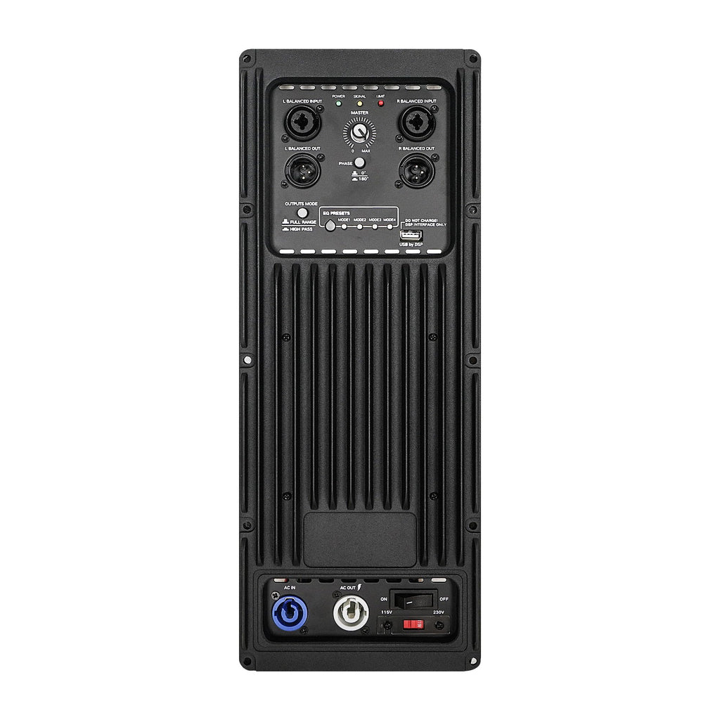 Black 18” 1600W Powered Line Array Subwoofer K1103