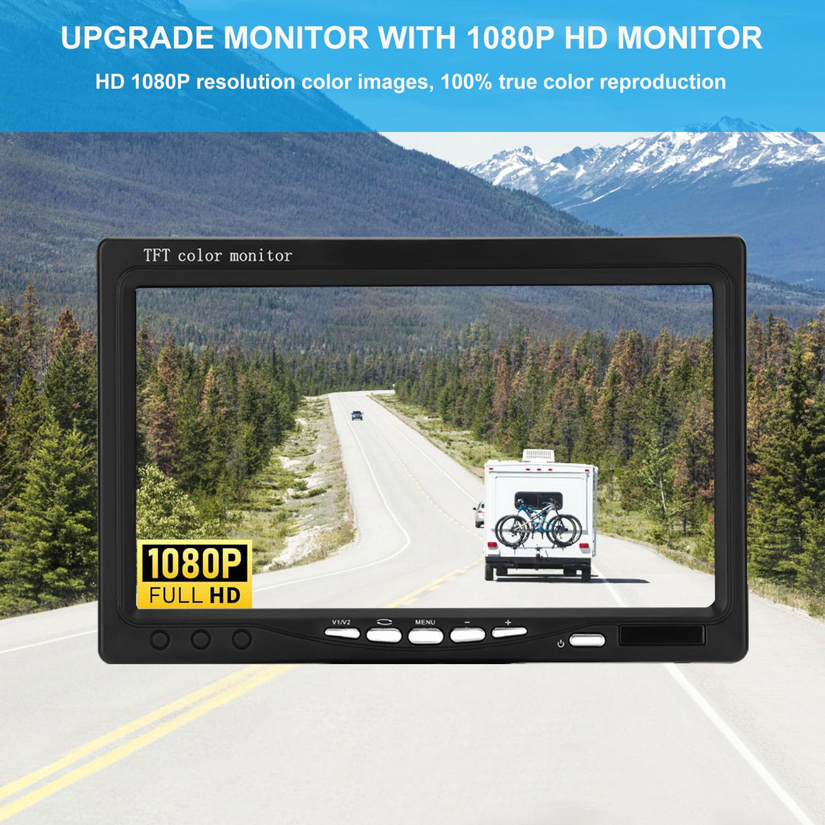 7 Inch Waterproof Wired Backup Camera System A409055